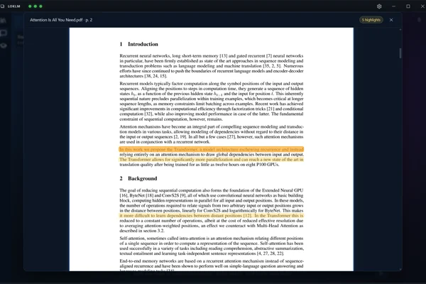 Screenshot: aufgeklappte Quellenstelle im Dokumentenpanel